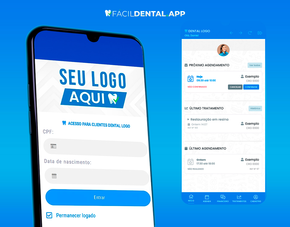 Software ou Aplicativo de gestão odontológica, FácilDental.app,, projetado para transformar a gestão da sua clínica ou consultório, tornando-a fácil e eficiente.